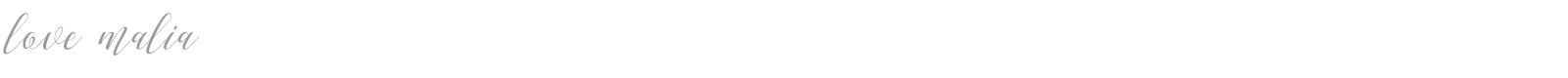 Love Malia font preview